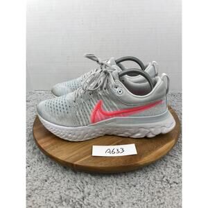 Nike Women 9.5 React Infinity Run Flyknit 2 Sunset Pulse Running Shoe CT2423-004